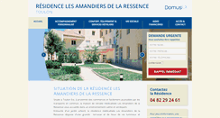 Desktop Screenshot of lesamandiersdelaressence.com